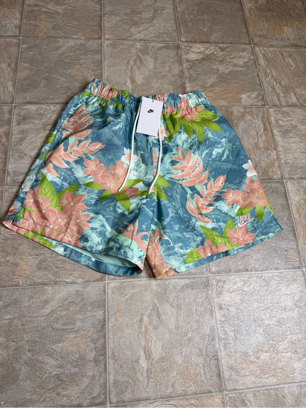 Nike Air Standard Fit Woven Shorts Mens Size Sm Blu HV4610-353 Above Knee Length